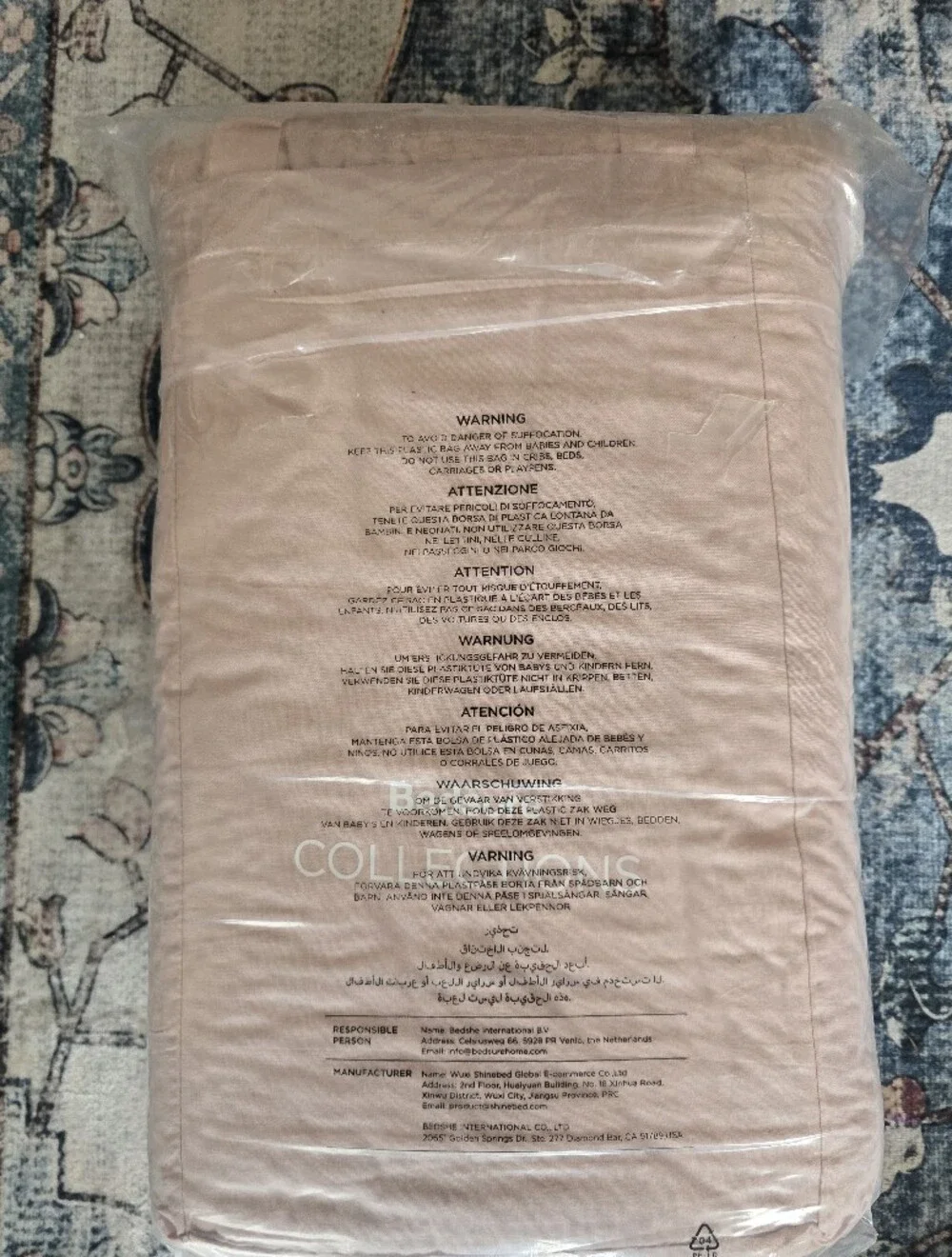Bedsure Cotton Duvet Cover Queen - 100% Cotton Waffle Weave Pink 3 Piece 90X90